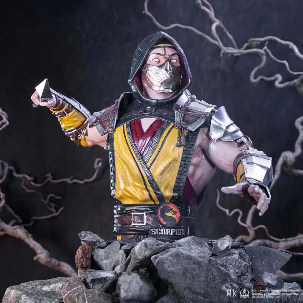 Figurine Mortal Kombat scorpion bust